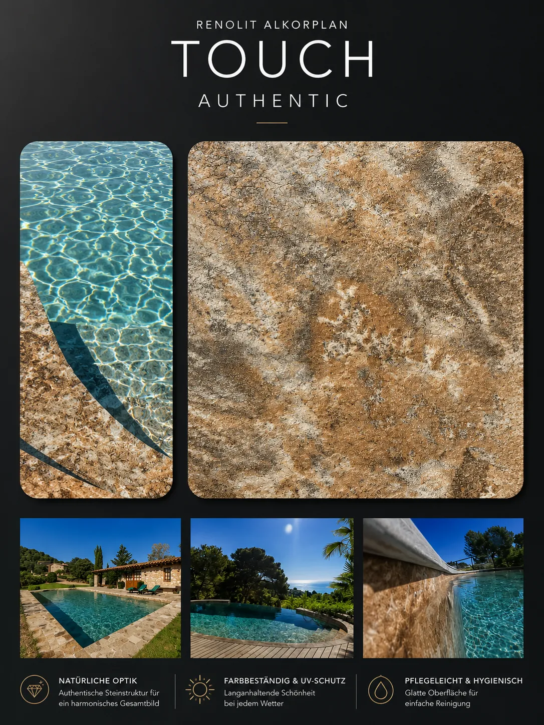 RENOLIT Alkorplan Touch Authentic Poolfolie
