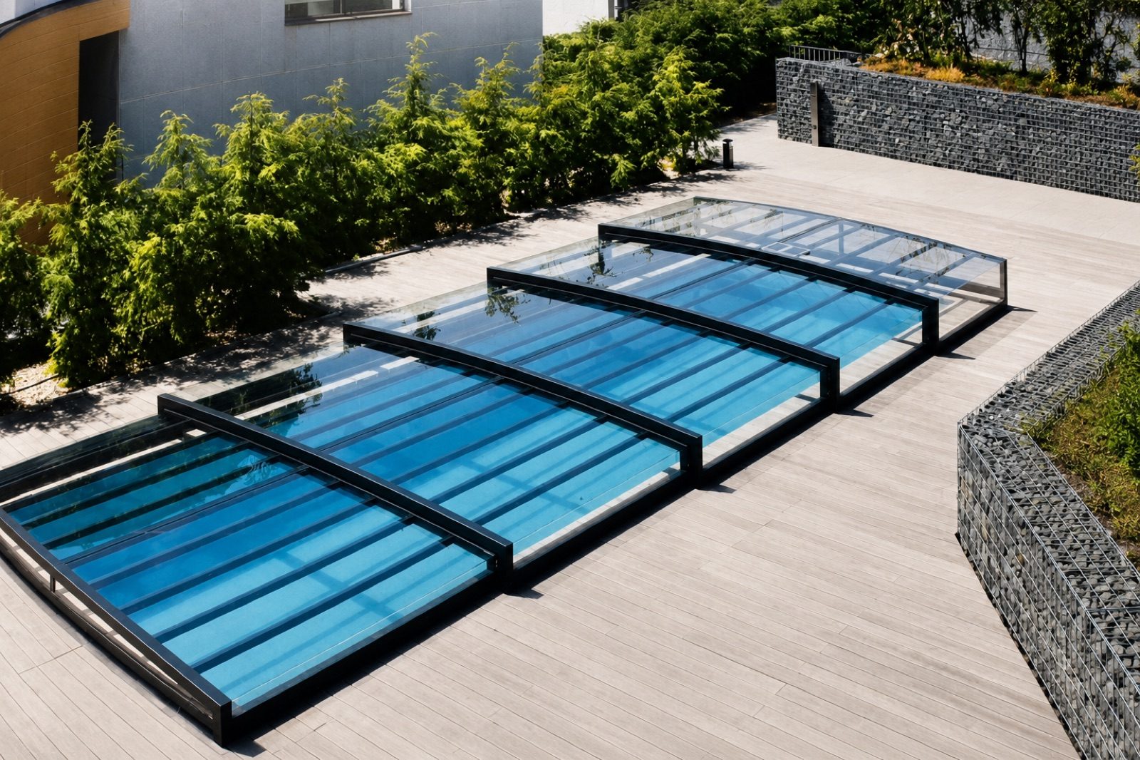 Popp Poolüberdachung line PRESTIGE
